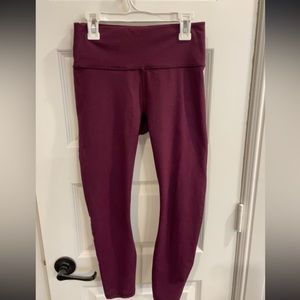 Fabletics, Cotton Leggings, Size S, Purple/Maroon Color